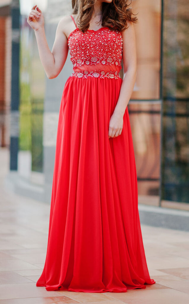 Rotes Abendkleid